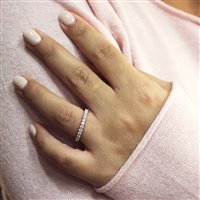 Anello Recarlo Donna Anniversary in Oro bianco Diamante 1.0 Ct R01GD737-15 - R01GD737-15